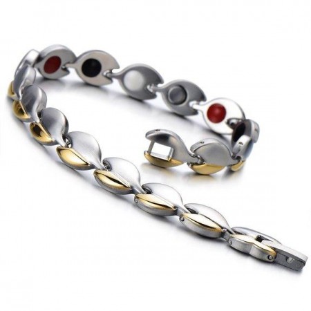 Magnetna zapestnica z organskim Germanijem in infrardečimi vstavki za ženske (model AM202) Magnetna zapestnica z organskim Germanijem in infrardečimi vstavki za ženske (model AM202)